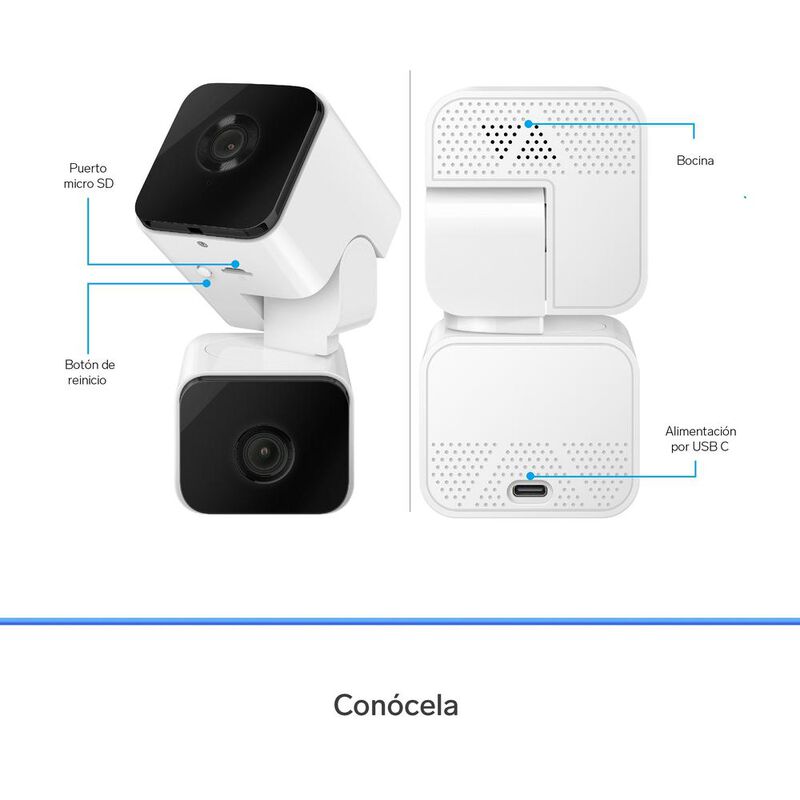 2 C&aacute;maras de seguridad Wi-Fi de doble lente 2 M... image number null
