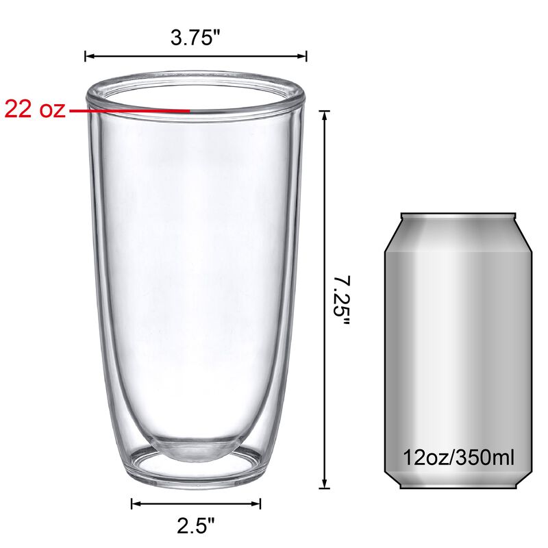 Juego De 4 Vasos Para Beber Amazing Abby 620 ml... image number null