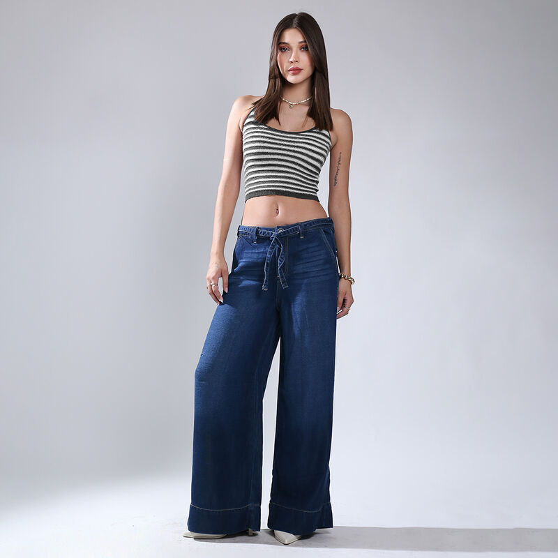 Pantal&oacute;n Sb4760 Savi Jeans Recto Mujer Azul Tir... image number null