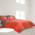 Set de Cama King Size Spring Air Naranja Gris + Sábanas + Protector de Colchón