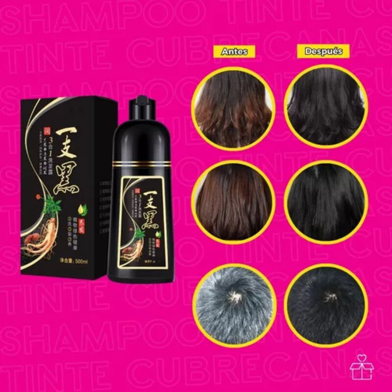 Dúo Shampoo con Color Meidu de 500 ml Tono Negr... image number null