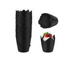 Vasitos De Papel Para Hornear Xinlife 100 Unidades 5 cm Tulip&aacute;n Negro