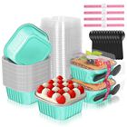Moldes para pastel Heyyumi 40 unidades 300 ml aluminio con tapas