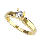 Anillo de Compromiso de 14K con Diamante de Laboratorio 0.20 CT F VS1 Talla 10.5 ORO AMARILLO 14K &ndash; / M416-20-14Y-LG-105
