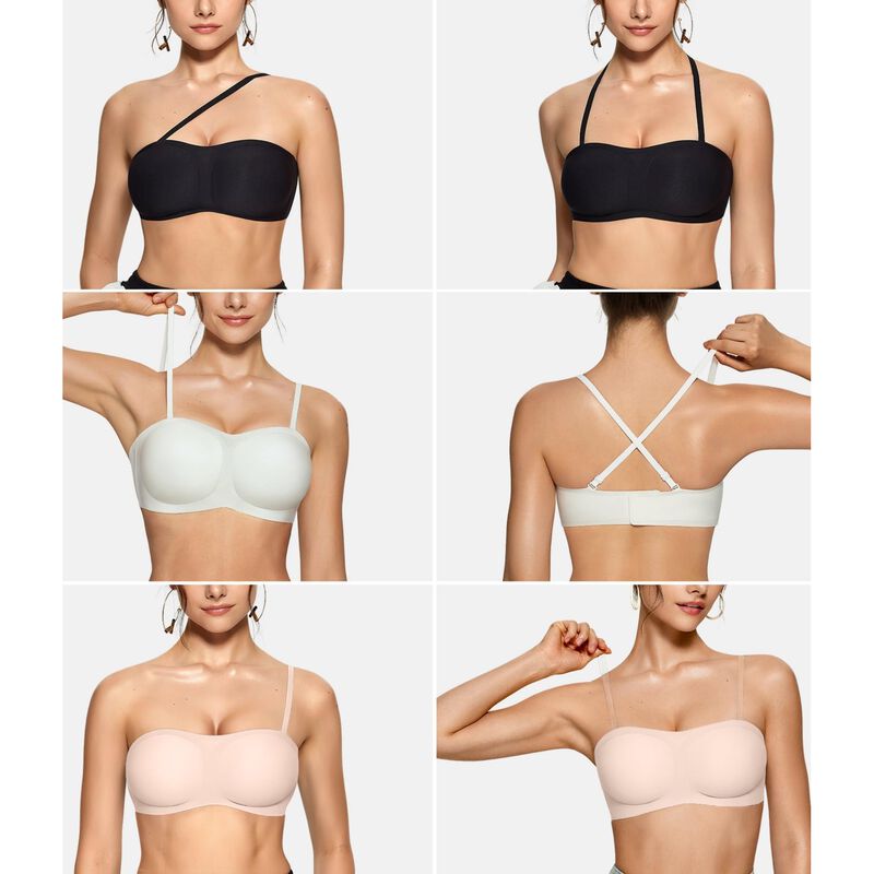 Sujetador Bandeau OEAK Sin Tirantes Push-up XL ... image number null