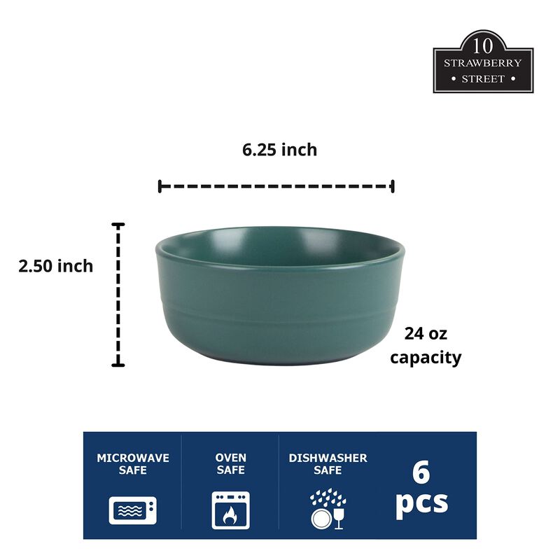 Juego De 6 Tazones Verdes De 16 cm &ndash; 10 Strawbe... image number null