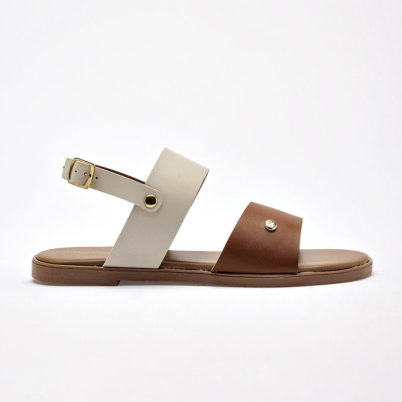 Moramora sandalia piso para mujer latte camel c... image number null