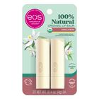 B&aacute;lsamo Labial Eos 100% Natural Y Org&aacute;nico En Grano De Vainilla, 4 Ml, Paquete De 2