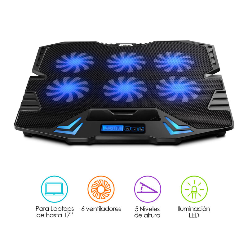 Ventilador y Soporte para Laptop Gamer Enfriado... image number null