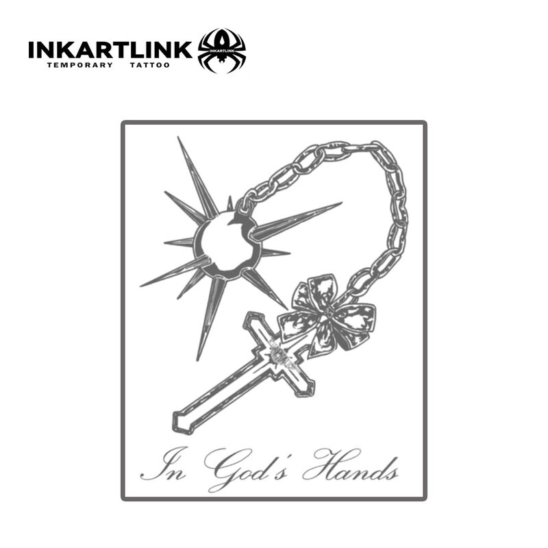 Tatuaje Temporal Inkartlink 2 Hojas Estrella Cr... image number null