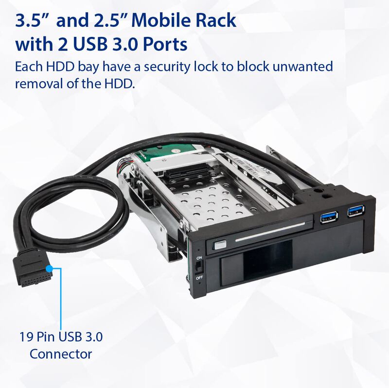 Rack M&oacute;vil Syba Sy-mra55006 Para Discos Duros S... image number null