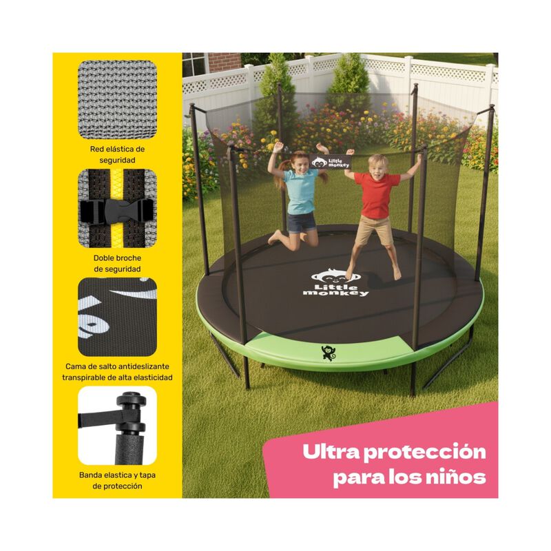 Trampolin Brincolin 8ft 2.4m Soporta 200 Kg Gra... image number null