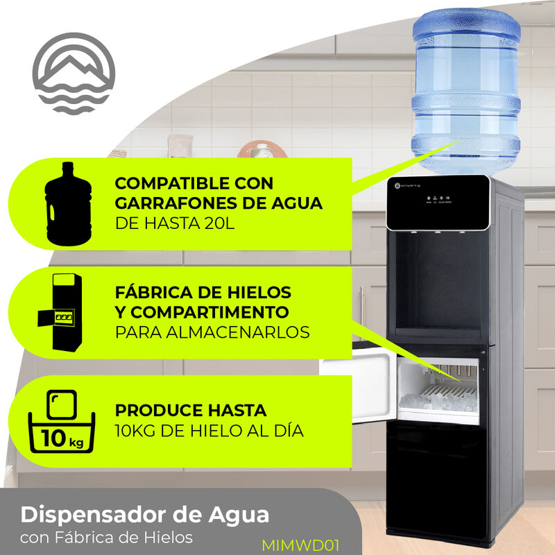 Minato Dispensador De Agua Con F&aacute;brica De Hielo... image number null
