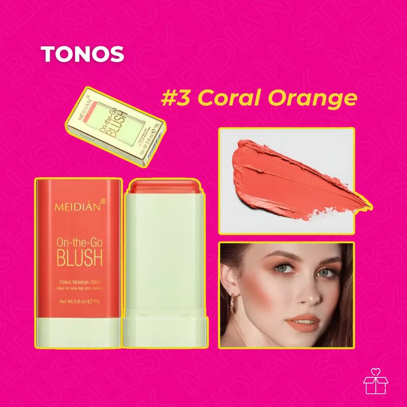 Pack 3 Rubores Blush En Barra Colorete Mejillas... image number null