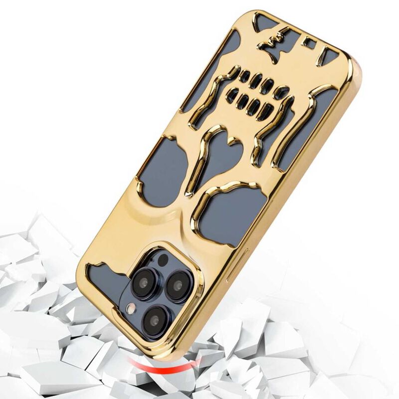 Funda MYBAT Skullcap para iPhone 15 PRO MAX Oro image number null