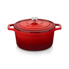 Cazuela de Hierro Fundido Vancasso 5.7L Roja