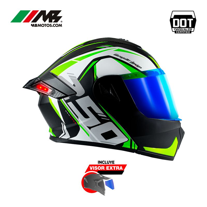 Casco Para Motocicleta Axs Tekken Blanco Tekken... image number null