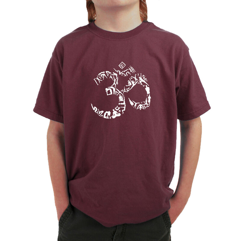 Camiseta Word Art Para Ni&ntilde;o - S&iacute;mbolo Om de Yog... image number null