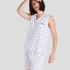 Pijama Sin Mangas con Anclas Marino