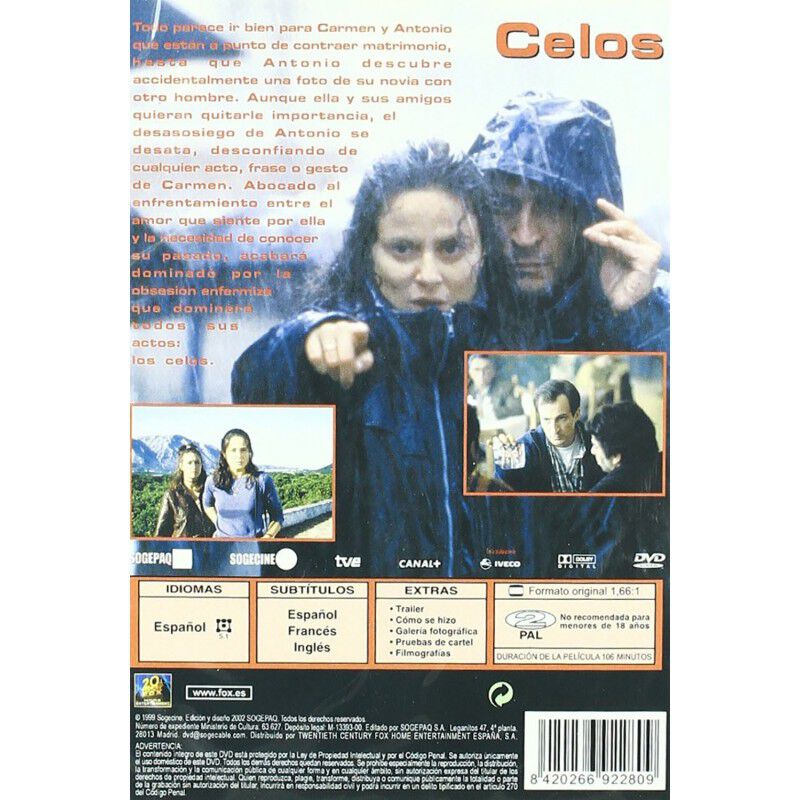 Celos [dvd] (1999) image number null