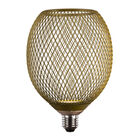 Foco Malla Met&aacute;lica Led 4.5 W, Luz &Aacute;mbar, Base E27, No Atenuable