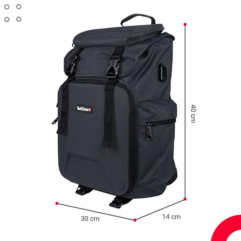 TechZone Glory Mochila con Compartimento para L... image number null
