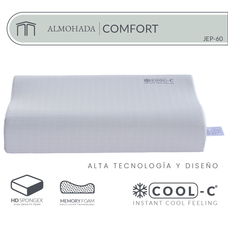 Almohada Memory Foam Ergon&oacute;mica Japandi Comfort... image number null