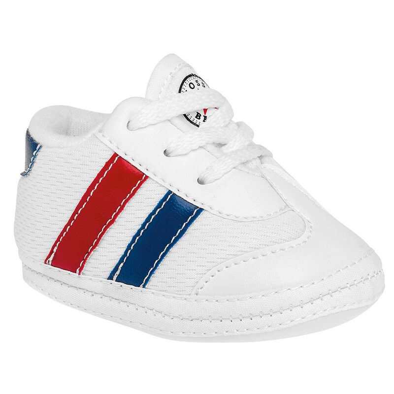 Willis Tenis para beb&eacute; ni&ntilde;o blanco marino rojo image number null