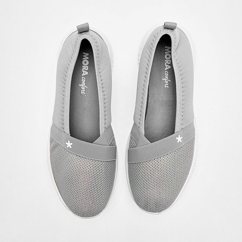 Mora Confort tenis para mujer gris cod 140633-E image number null