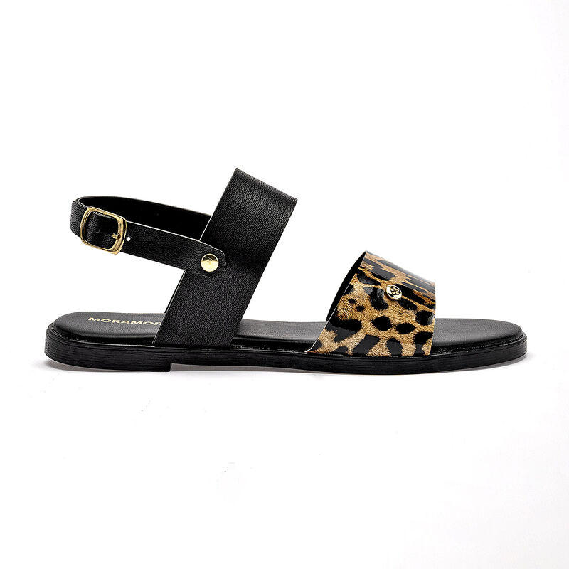 Moramora sandalia piso para mujer negro caf&eacute; co... image number null