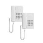 Tel&eacute;fonos Fijos Panasonic KX-TS500MEW Blanco 2 Piezas