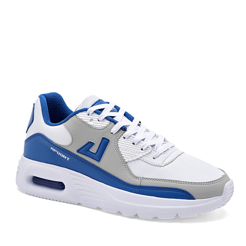 Apoort Tenis urbano para joven blanco gris azul image number null