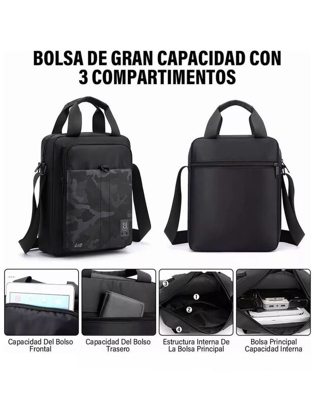 Bolsa Messenger Elego Para Hombre image number null