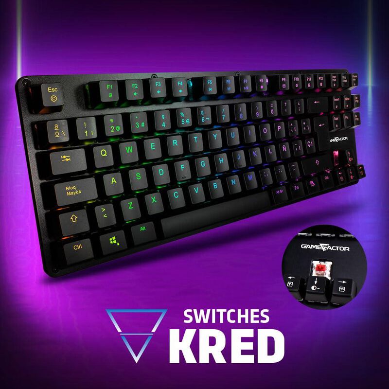 Teclado Game Factor Kbg500 Rgb Mec&aacute;nico Switch ... image number null