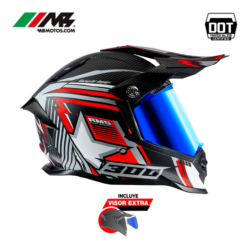 Casco Para Motocicleta Axs Beretta Rojo L image number null