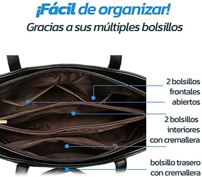 Bolsa para Mujer con Cosmetiquera Bluelander image number null