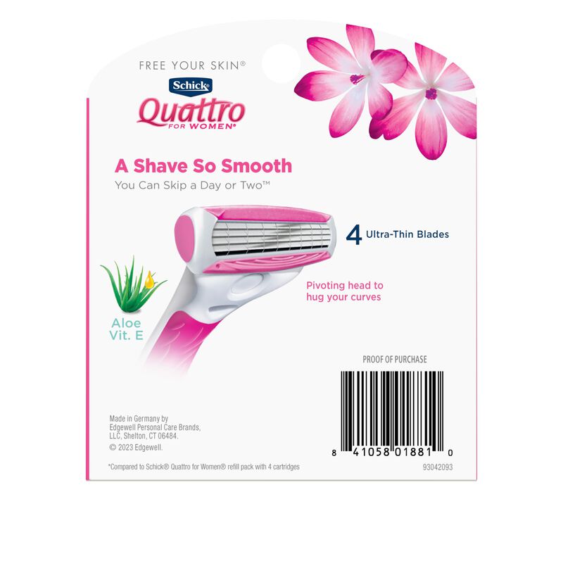 Recambios De Afeitar Schick Quattro Para Mujer,... image number null