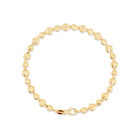 Pulsera Bola Diamantada Oro 14k 19 cm | Bizzarro