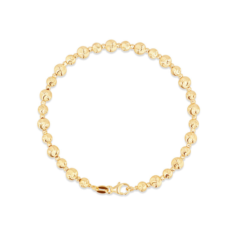 Pulsera Bola Diamantada Oro 14k 19 cm | Bizzarr... image number null
