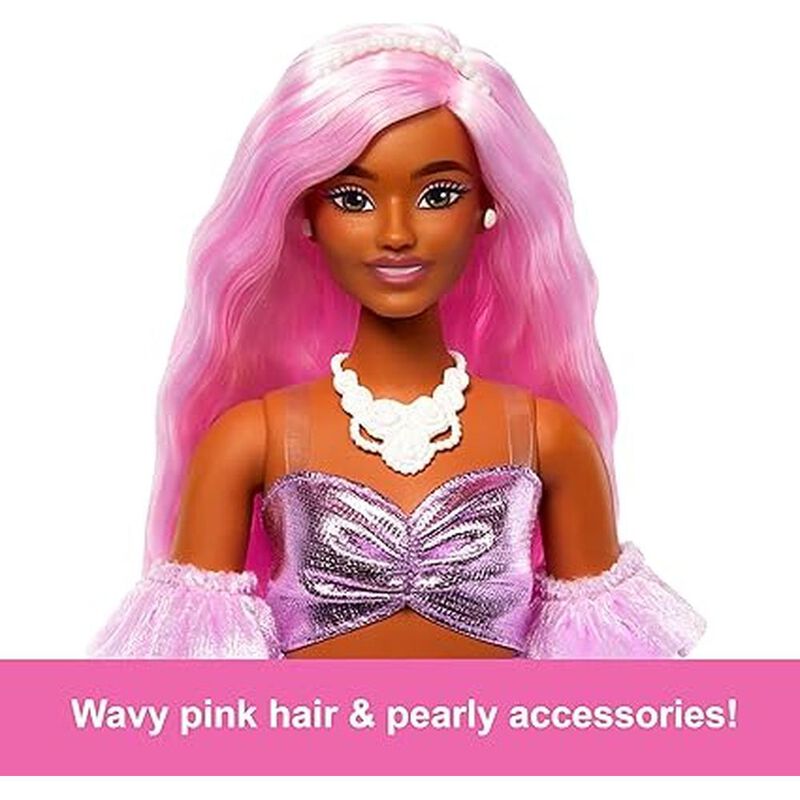 Barbie Fashionista Mu&ntilde;eca Deluxe Cabello Rosa y... image number null