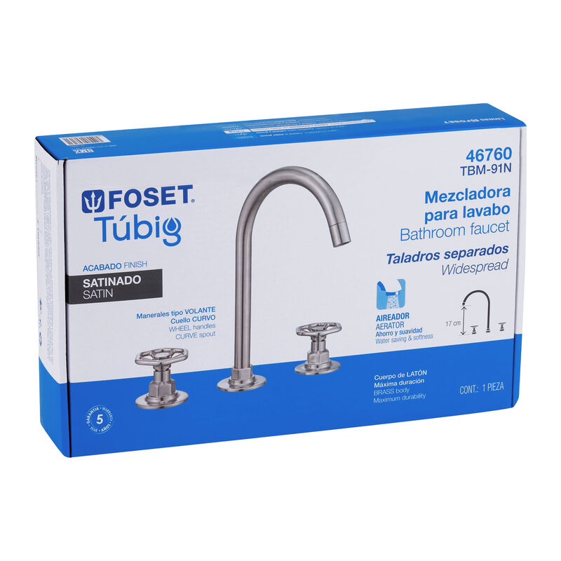 Mezcladora P/LavaboTaladros SeparadosRedondosSa... image number null