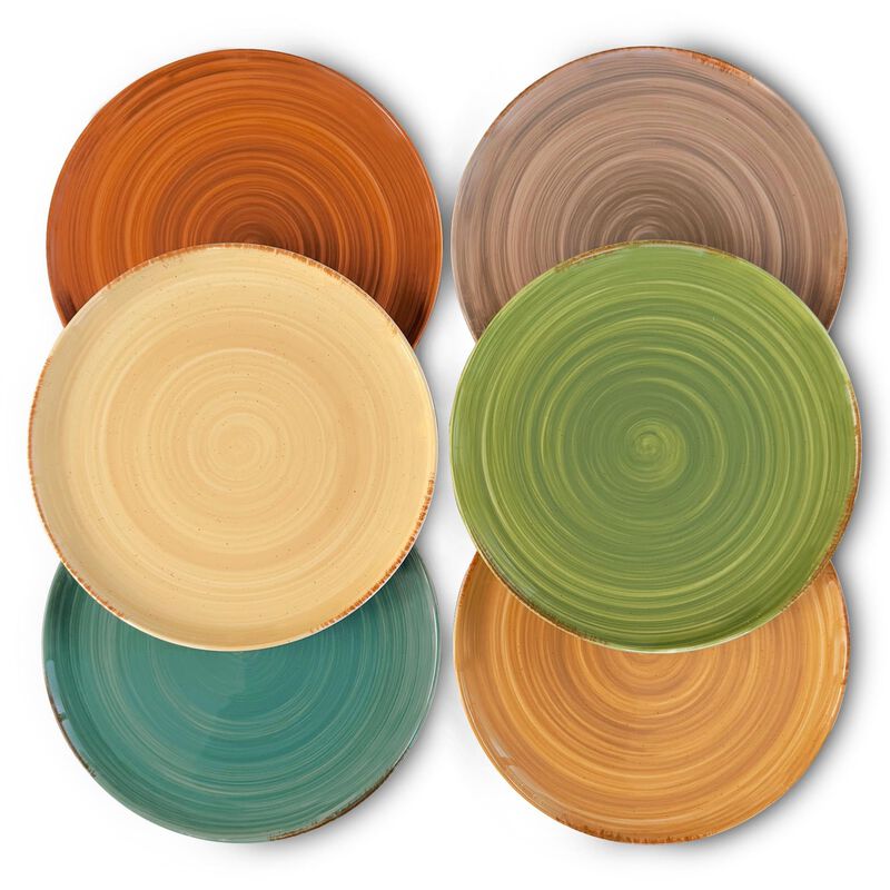Platos De Cena Mora 6 Pzas 25 cm Helix Swirl Ce... image number null