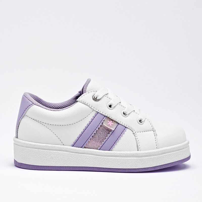 Moramora tenis para BEB&Eacute; blanco lila cod 140661... image number null