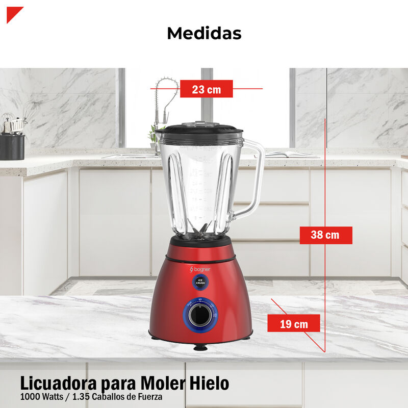 Bogner Licuadora Para Moler Hielo 1000W / 1.35 ... image number null