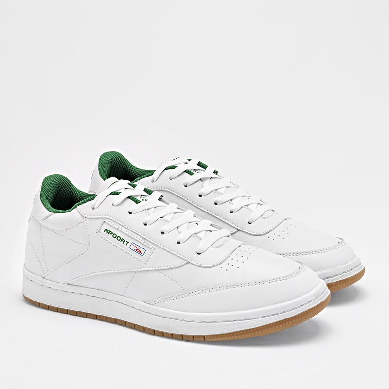 Apoort Tenis urbano para hombre blanco verde image number null
