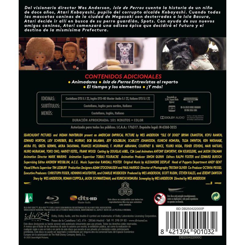 Isla de perros [Blu-ray] (2018) image number null