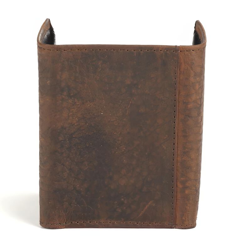 Cartera Ariat Tr&iacute;ptica De Cuero Marr&oacute;n Con Logo... image number null