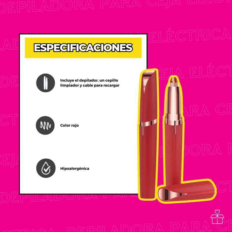 Depiladora Recargable para Cejas Portátil image number null