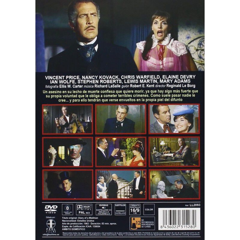 El Diario De Un Loco [dvd] Diary Of A Madman image number null