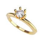 Anillo de Compromiso de 14K con Diamante de Laboratorio 0.20 CT F VS1 Talla 7.5 ORO AMARILLO 14K &ndash; / M415-20-14Y-LG-75